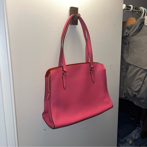 Coach Pink Tatum Carryall Tote - Picture 4 of 6